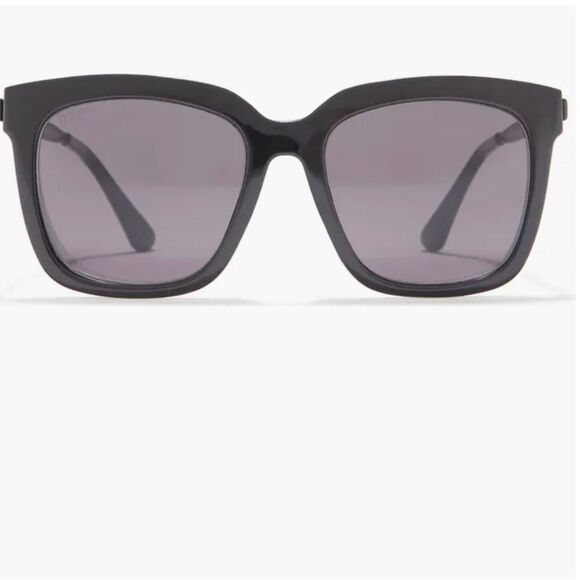 Hailey 54mm Square Sunglasses with Gradient Lenses Color Matte Black/grey main image 3